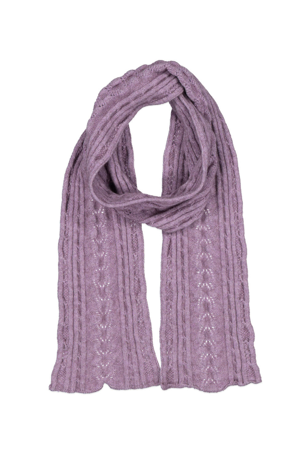 Possum Merino Cable Scarf