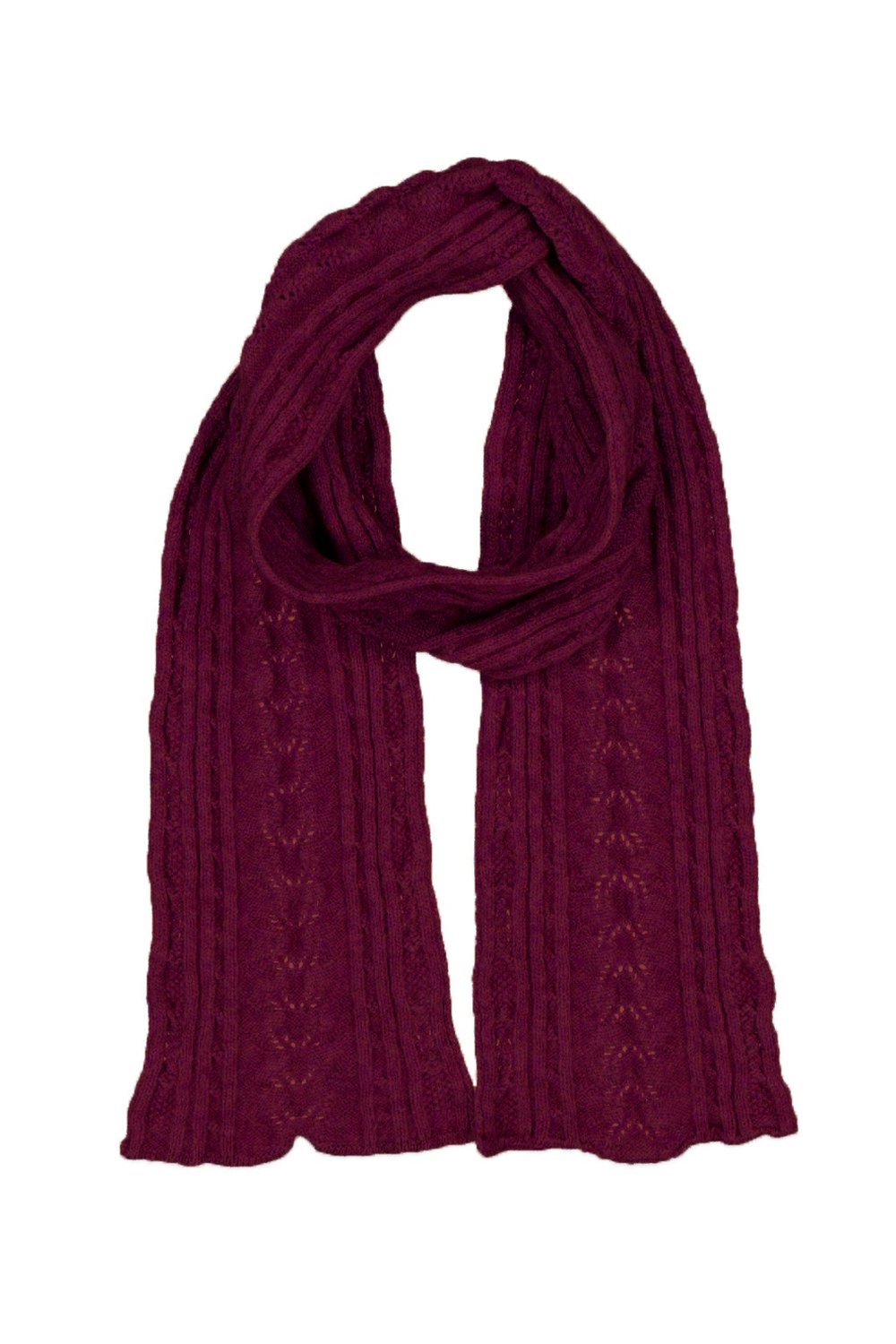 Possum Merino Cable Scarf