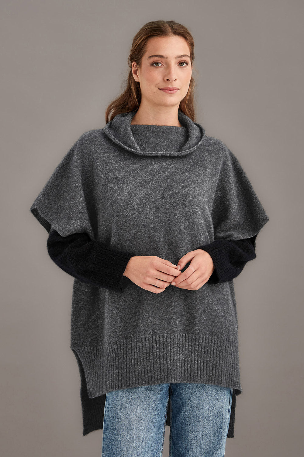 Step Hem Poncho