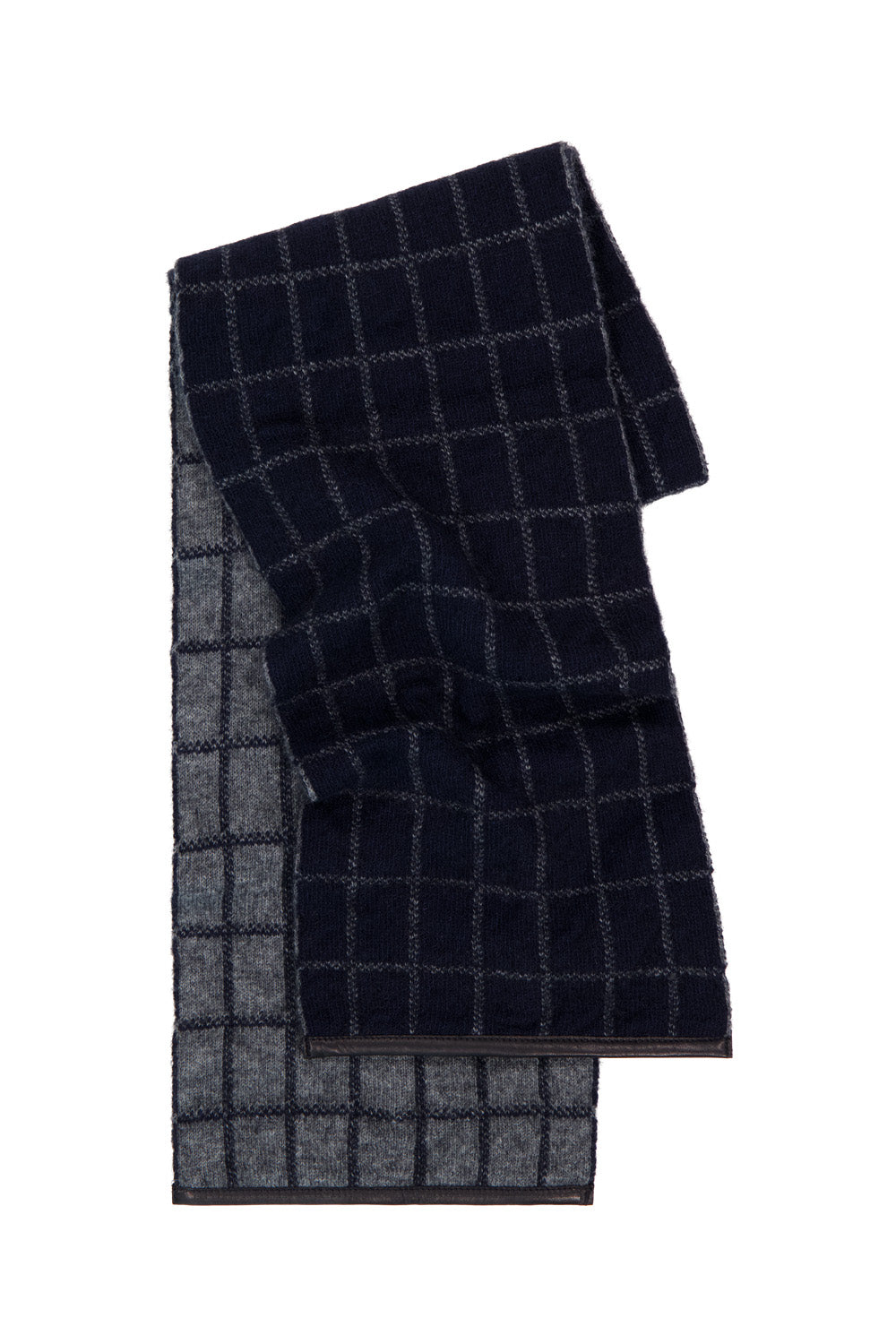 Possum Merino Check Scarf