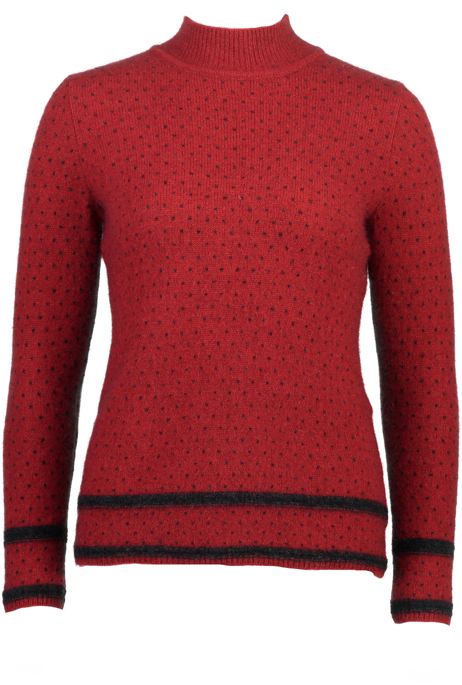 Two Tone Turtle Neck Jersey