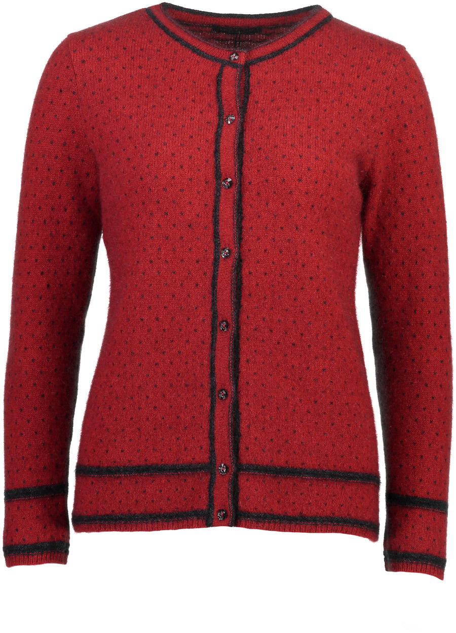 Two Tone Button Cardigan