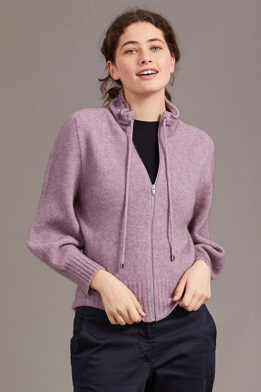 Ruffle Neck Bomber