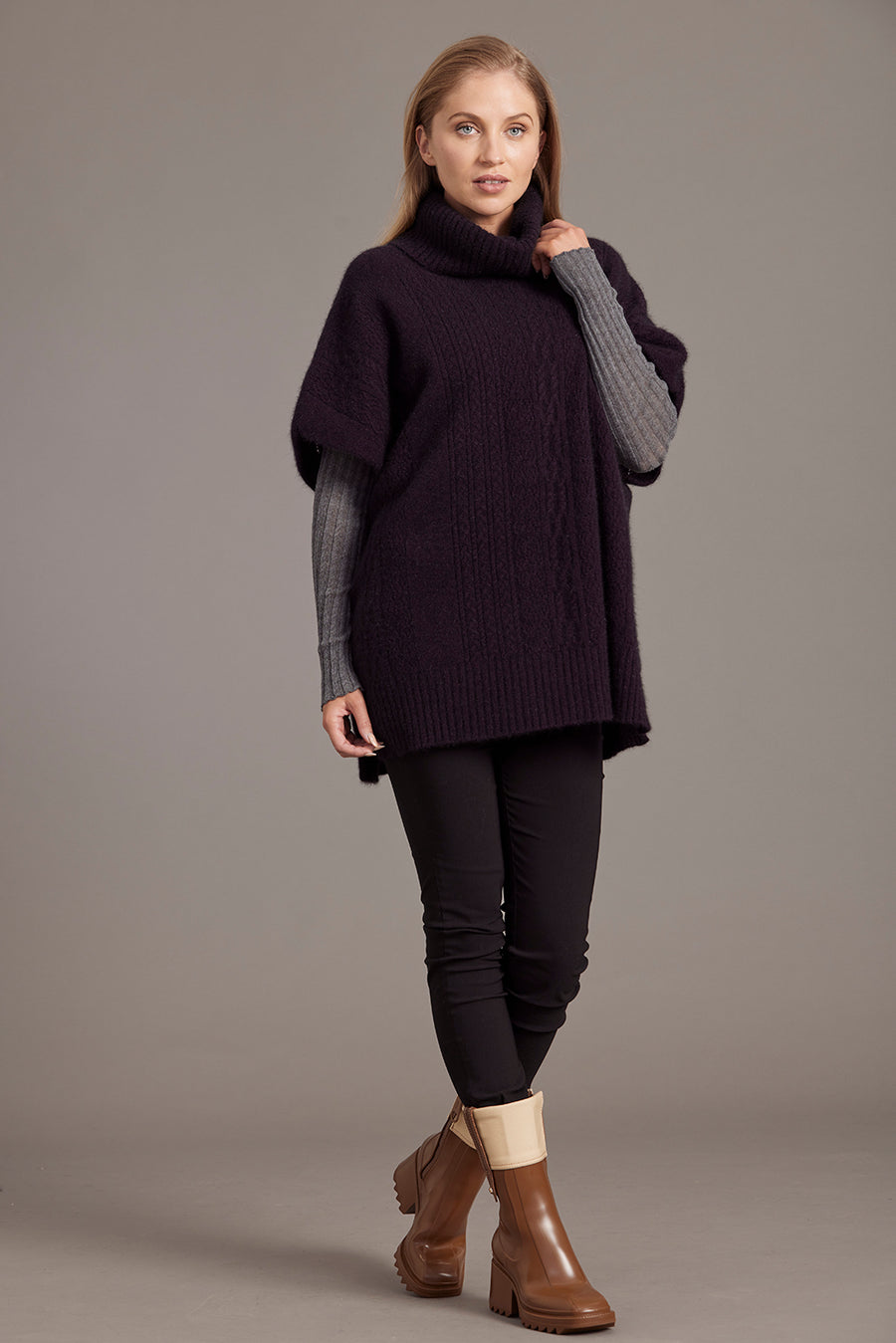 Lace Detail Poncho